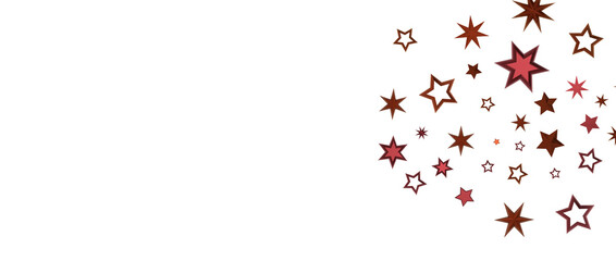 Festive christmas card. Isolated illustration white background. - in red