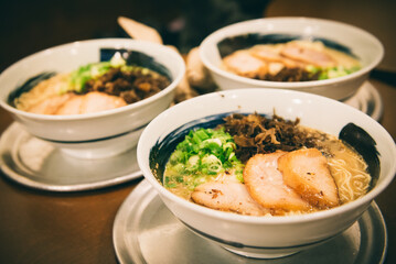 Japan pork ramen at a restaurant