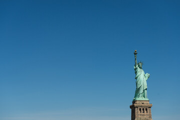 Statue of Liberty and blue skies