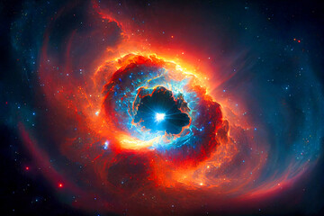 Fototapeta premium Discovering the Endless Wonders of the Universe: From Galaxies and Nebulas to Stars and Supernovas