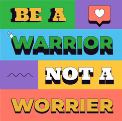 Creative Background with an inspirational message. Instagram post style