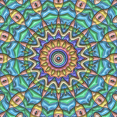 3d effect - abstract polygonal geometric pattern 