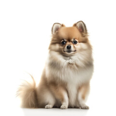 Obraz premium Adorable and cute purebred puppy looking at the camera. Generative AI