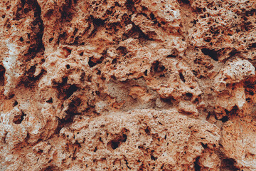 Close up background of limestone surface. Stone texture