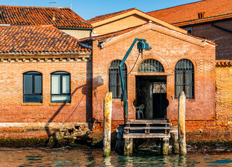 warehouses and fabric in Murano - italy