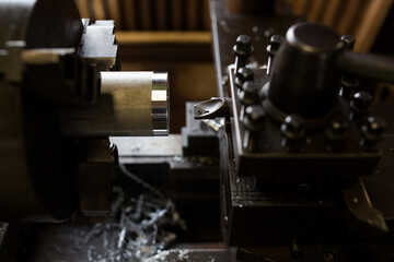 Where parts are made with a lathe