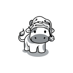 Christmas Mascot Logo Design