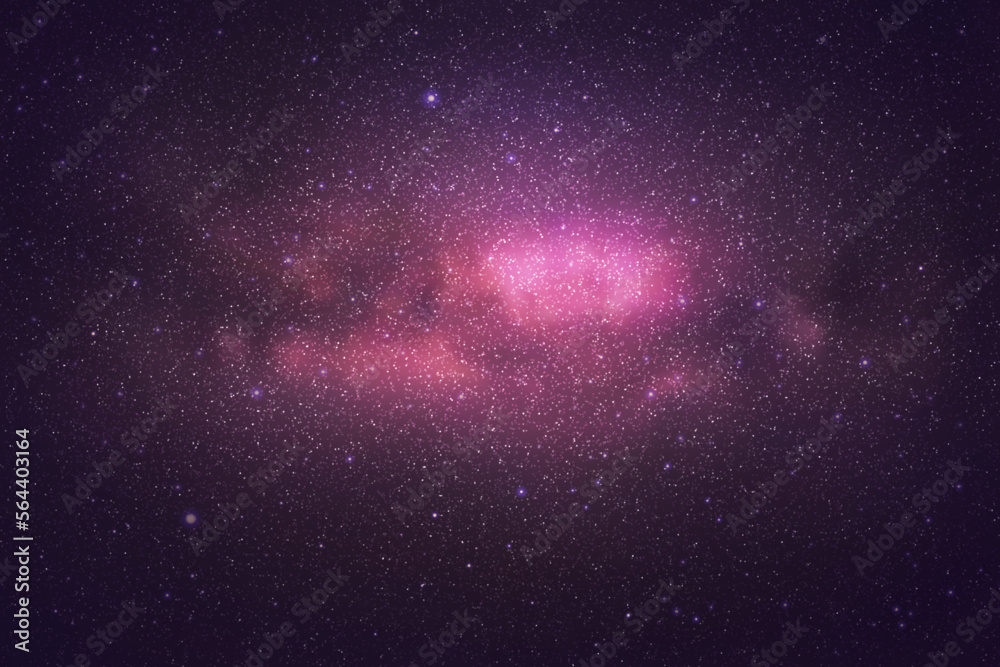 Poster night starry sky. milky way, stars and nebula. .space vector background