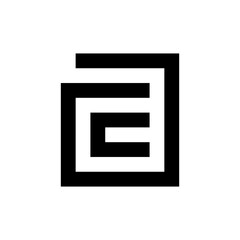 Letter AC monogram logo design template