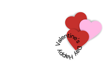 Valentine's day backgroundless hearts