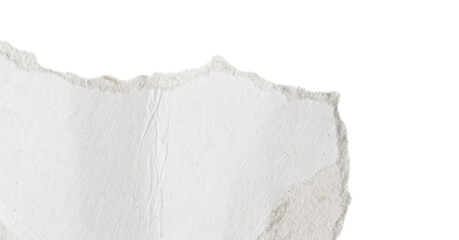 Fototapeta na wymiar a white piece of paper on an isolated white background