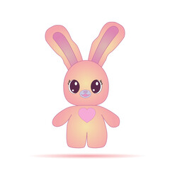 rabbit vector. Abstract rabbit on a white background. Easter Bunny.