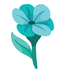 blue spring flower garden