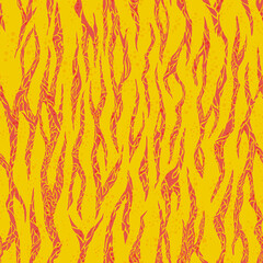 Abstract Tiger stripes repeat pattern orange Yellow