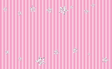 Light Pink Stripes with Glitter Stars Background