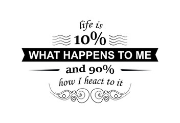 Topographic black poster. Motivational quote, positivity and optimism. Poster or banner for website. Psychology, life and adventure, wisdom. Cartoon flat vector illustration