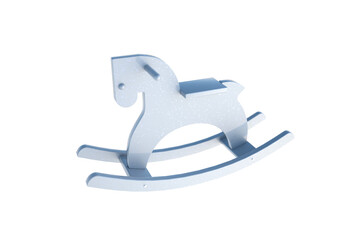 wooden rocking horse isolated - 564411721