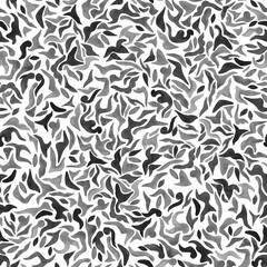 Black and white watercolor abstract textures  seamless print
