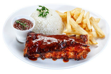 roast ribs with barbecue sauce