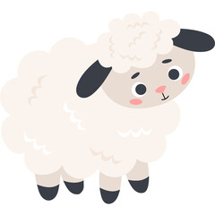 Animal. Cute sheep. 