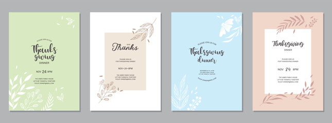 Flowers pastel colors set. Collection of posters, banners and covers for website. Minimalist creativity and art. Floristry and botany. Cartoon flat vector illustrations isolated on grey background