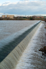 Azud del río Guadiana en Badajoz.
