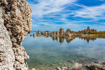 Mono Lake is a saline soda lake in Mono County, California, formed at least 760,000 years ago as a...