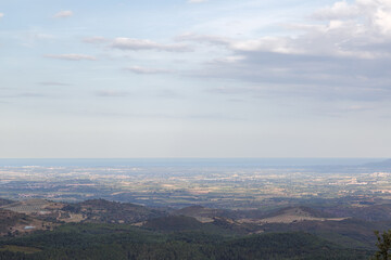 Naklejka premium Randonnée au Pic de Madrès dans les Pyrénées-Orientales en été