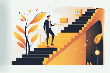 business mentor. Business concept self development, AI generative