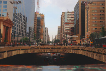 Paulista Avenue in Sao Paulo/ Brazil