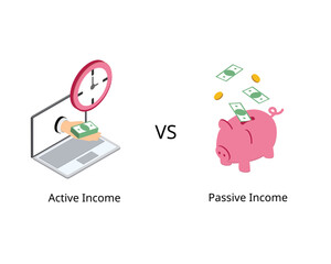 passive income compare with active income earned through effort or output