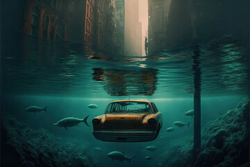 Underwater City-AI Generated