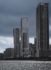 Fototapeta na wymiar skyscrapers miami usa florida real state luxury 