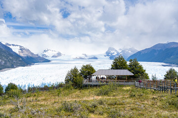 Pasarela del glaciar Perito Moreno Provincia de Santa Cruz Argentina.