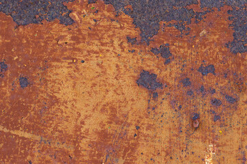 Texture of rusty metal. Rough metal surface with rust. Corroded and oxidized old iron. Rusted and aged metal sheet. Perfect for background and design in grunge style. High resolution texture.
