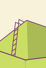 illustration vector graphic of ladder,stairs perfect for posters, pamphlets, wall hangings, decorations, designs, wallpapers, backgrounds, and cards