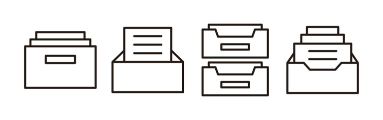 Archive folders icon vector for web and mobile app. Document vector icon. Archive storage icon.