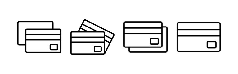 Credit card icon vector for web and mobile app. Credit card payment sign and symbol