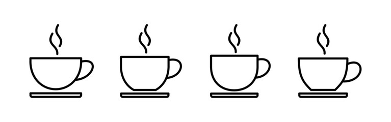 coffee cup icon vector for web and mobile app. cup a coffee sign and symbol