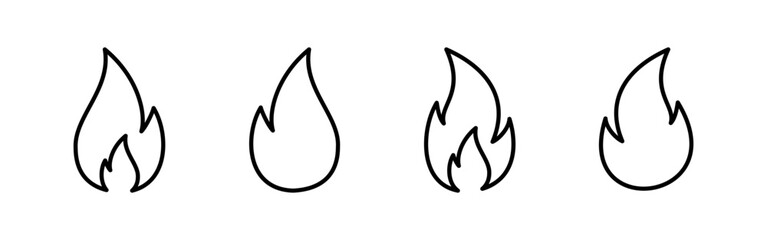 Fire icon vector for web and mobile app. fire sign and symbol