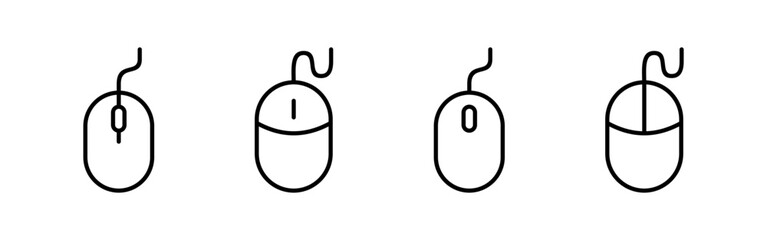 Mouse icon vector for web and mobile app. click sign and symbol. pointer icon vector.