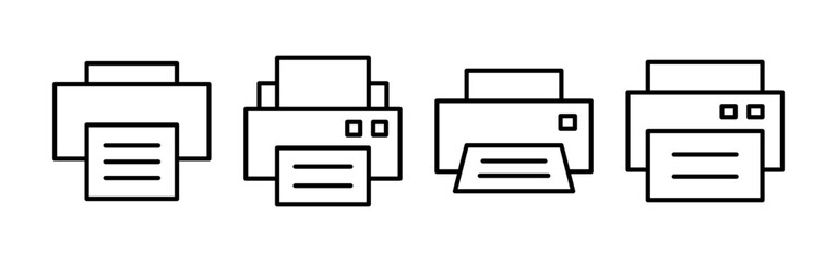 Print icon vector for web and mobile app. printer sign and symbol