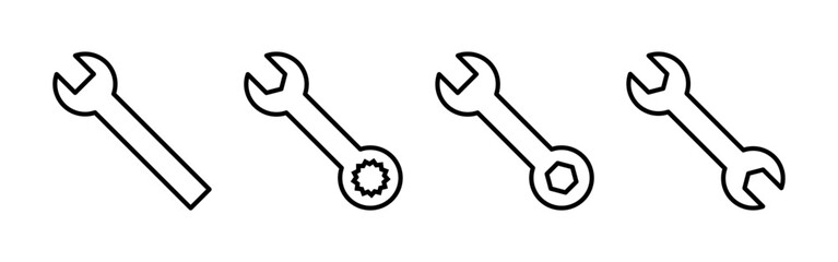 Wrench icon vector for web and mobile app. repair icon. tools sign and symbol