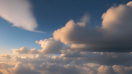 clouds in the sky, landscape, Generative AI