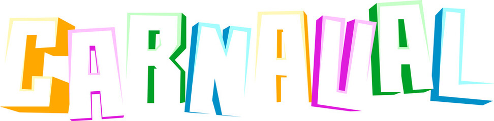 Carnaval Texto Colorido Divertido 2023