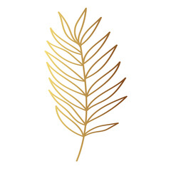 Gold leaf illustration 