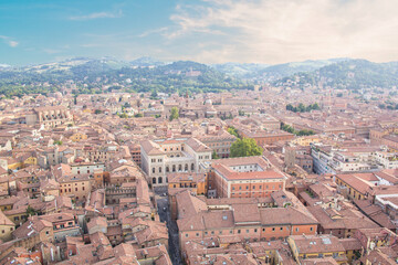 Fototapeta premium Beautiful view of the center of Bologna, Italy