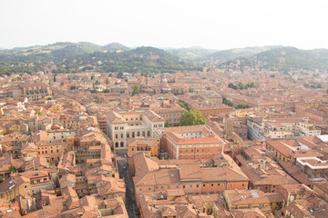 Fototapeta na wymiar Beautiful view of the center of Bologna, Italy