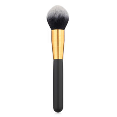 Professional makeup brush closeup isolated on transparent background	
