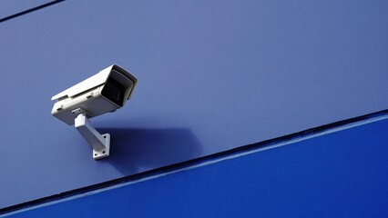 security video camera on modern facade